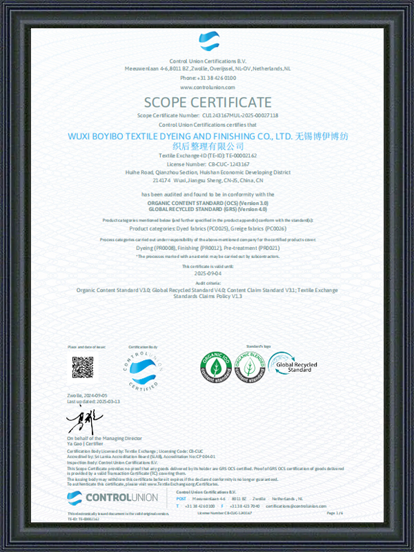 Certificado de Escopo